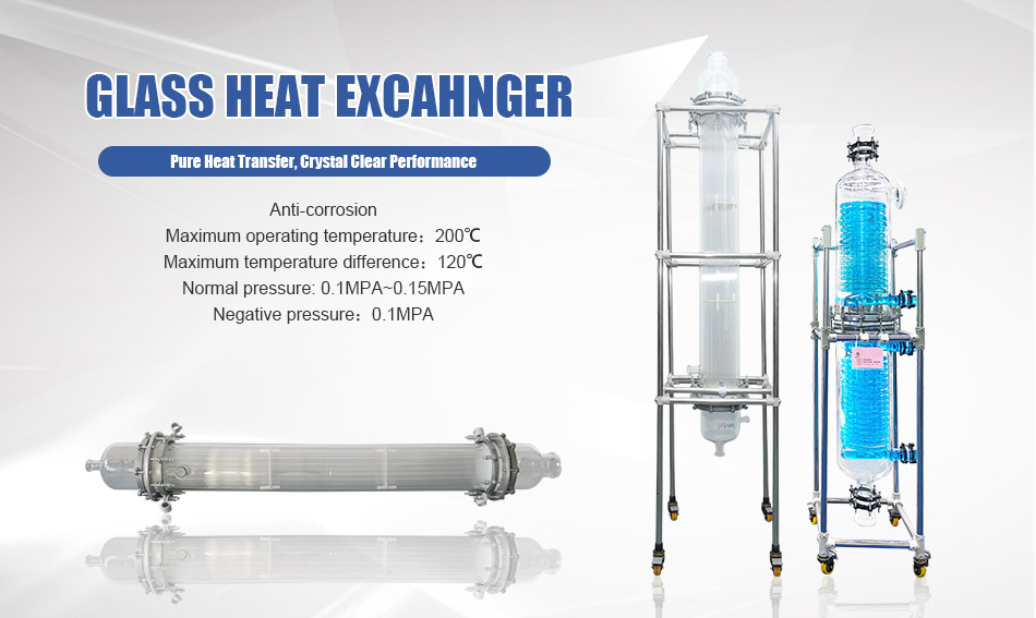 Acid-resistant glass heat exchanger