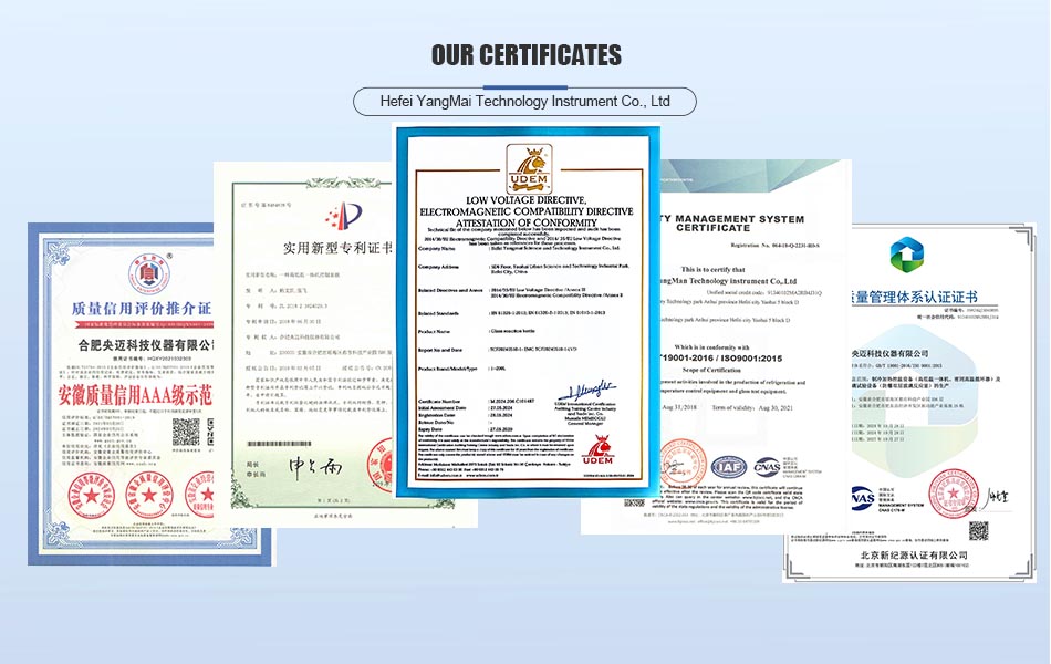 Certificates of Glass Reactor